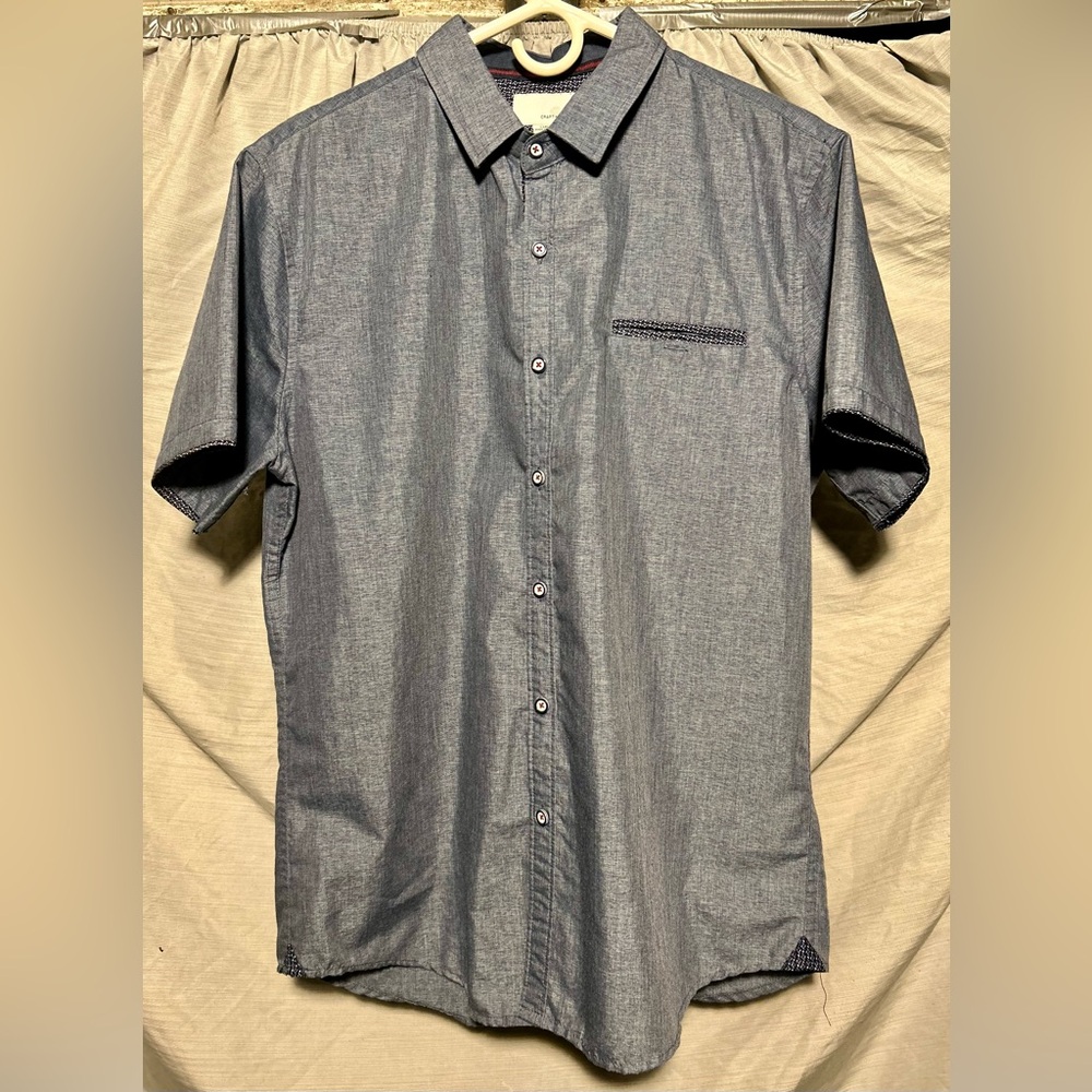Craft & Flow Short Sleeve Button Up Dress Shirt